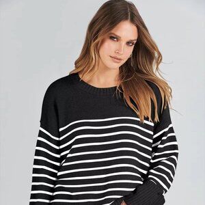 Casual Fall/Winter Crew Neck Pullover Loose Fleece Sweater